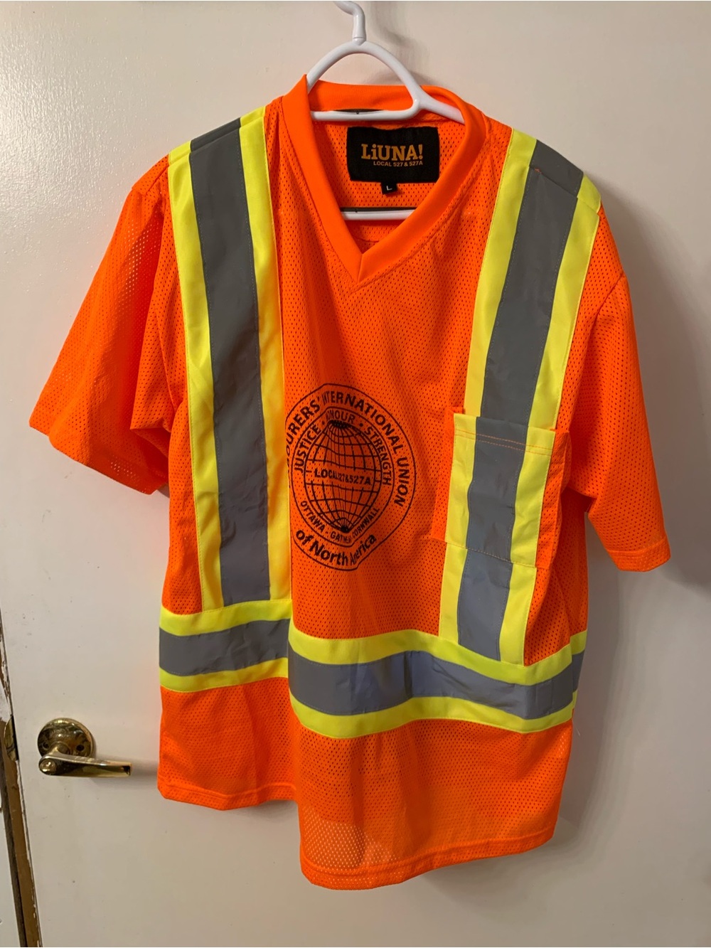 Men's High-Visibility Short-Sleeve Safety Tee in Orange